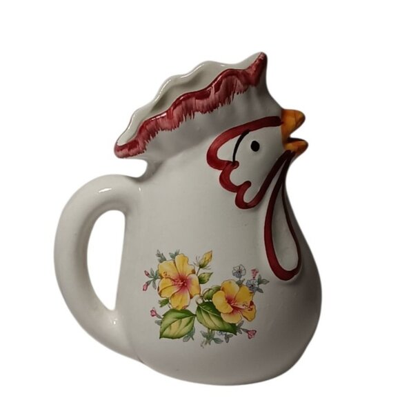 Souvenir Chicken Creamer with Image of Fontana Di Trevi Rome Italy Handmade - Picture 6 of 7